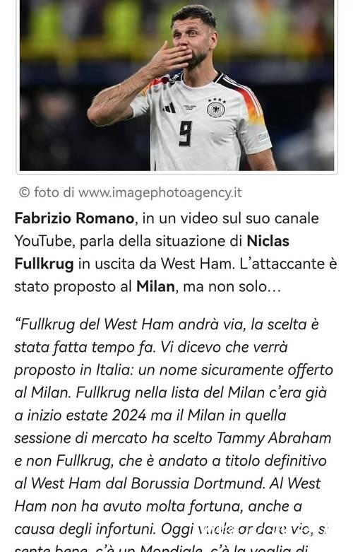 米兰接触菲尔克鲁格,佩杜拉确认推荐 米兰接触菲尔克鲁格,佩杜拉确认推荐